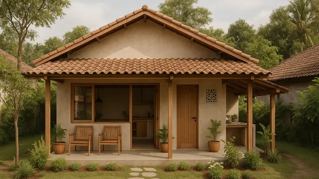 Desain Rumah Sederhana Minimalis 6x9 Meter di Desa