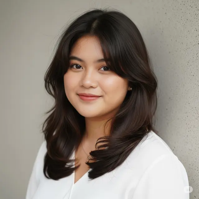 Model Rambut Segi Panjang untuk Wajah Bulat. Foto: Gemini