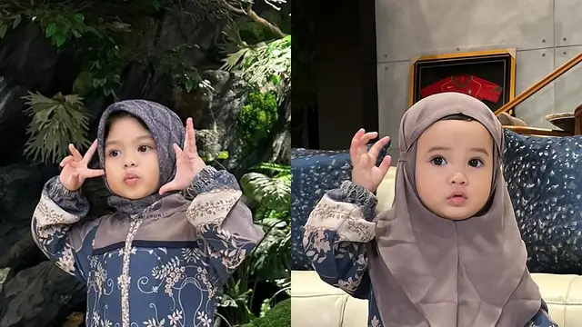 Ameena dan Azura Anak Aurel Hermansyah dan Atta Halilintar Tampil Menawan dengan Hijabnya, Begini Penampilannya