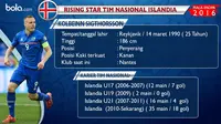 Bintang muda tim nasional Islandia, Kolbeinn Sigthorsson. (Bola.com/Rudi Riana)
