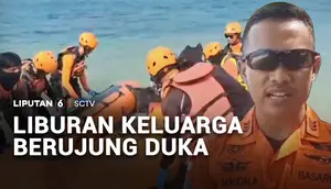 Liburan Berujung Duka, Bapak dan Anak Tenggelam di Muara Pasir Putih Sukabumi