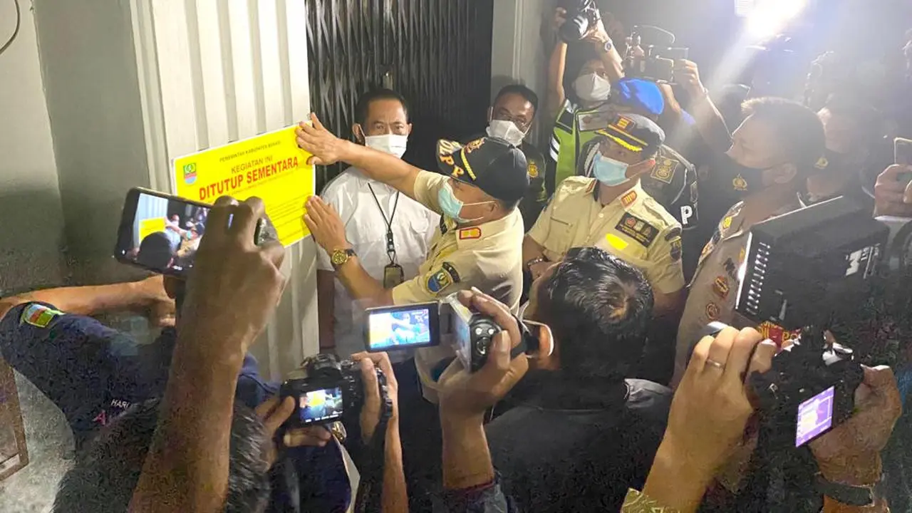 Langgar PPKM, Tempat Hiburan Malam di Bekasi Disegel