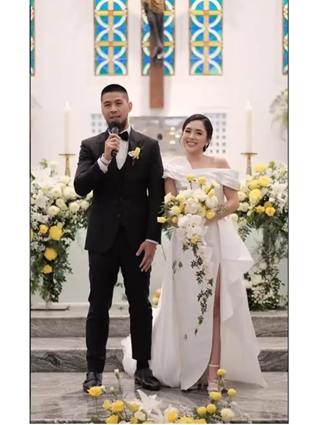 6 Momen Pernikahan Michelle Wanda 'Layangan Putus', Digelar Secara Intimate