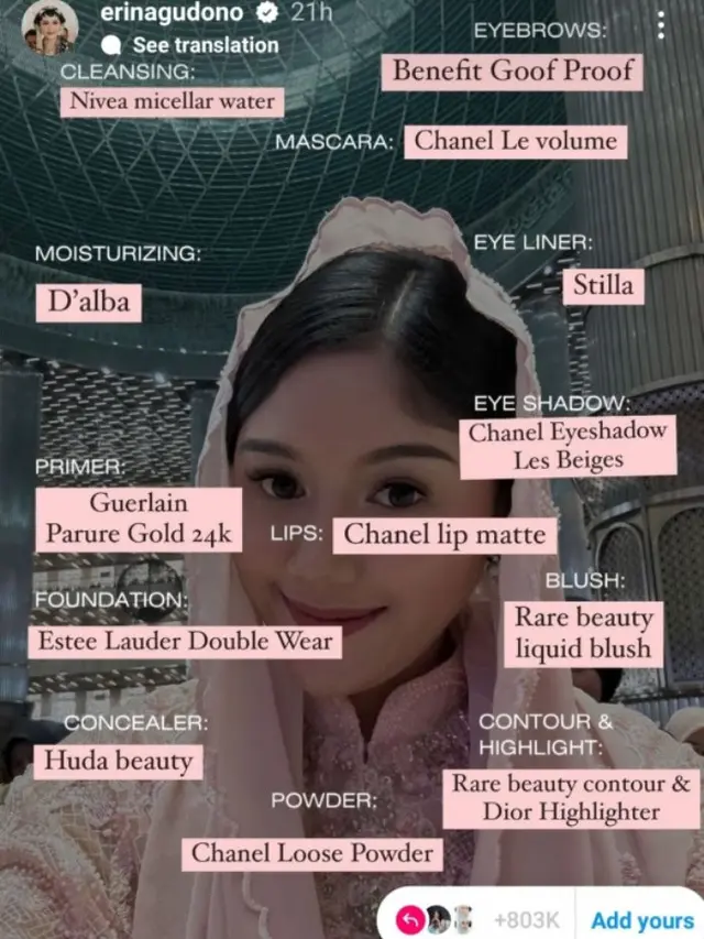 Erina Gudono Ungkap Produk Kecantikan yang Biasa Digunakannya Termasuk Moisturizer Andalannya
