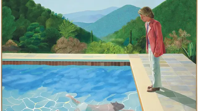 Lukisan Portrait of an Artist (Pool with Two Fingers)