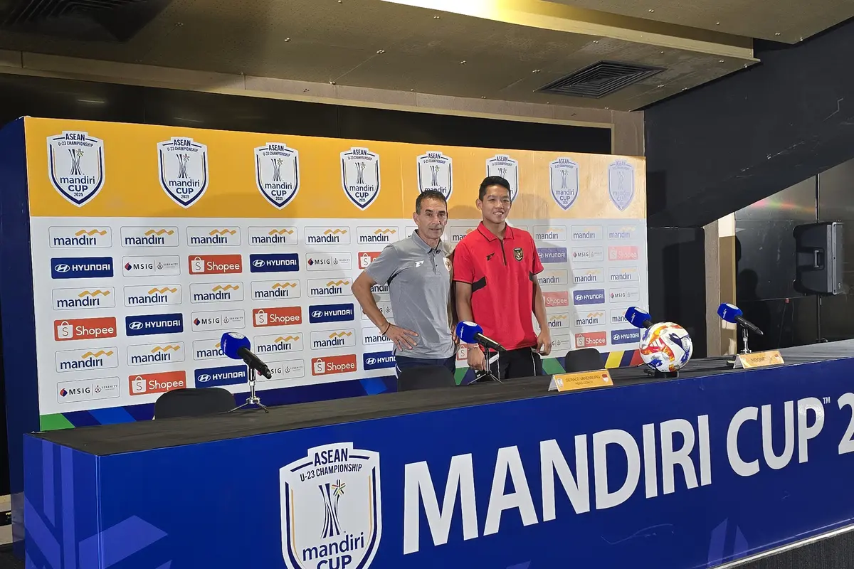 Jumpa pers timnas Indonesia jelang lawan Thailand di semifinal Piala AFF U-23 2025