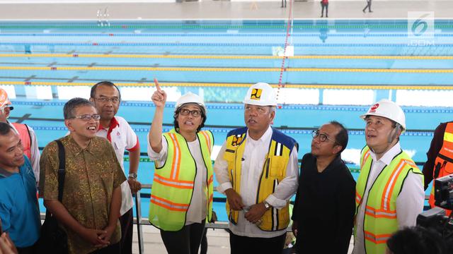 Menteri Keuangan Sri Mulyani dan Menteri PUPR Basuki Hadimuljono