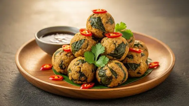 Bola-Bola Daun Singkong Tahu