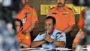 Kepala Basarnas Marsekal Madya TNI F Henry Bambang Soelistyo menggelar konferensi pers di kantornya, Jakarta, Rabu (31/12/2014). (Liputan6.com/Faisal R Syam)