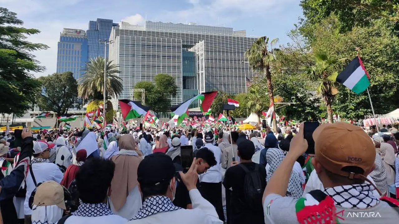 Ribuan Warga Padati Kedubes AS Jakarta