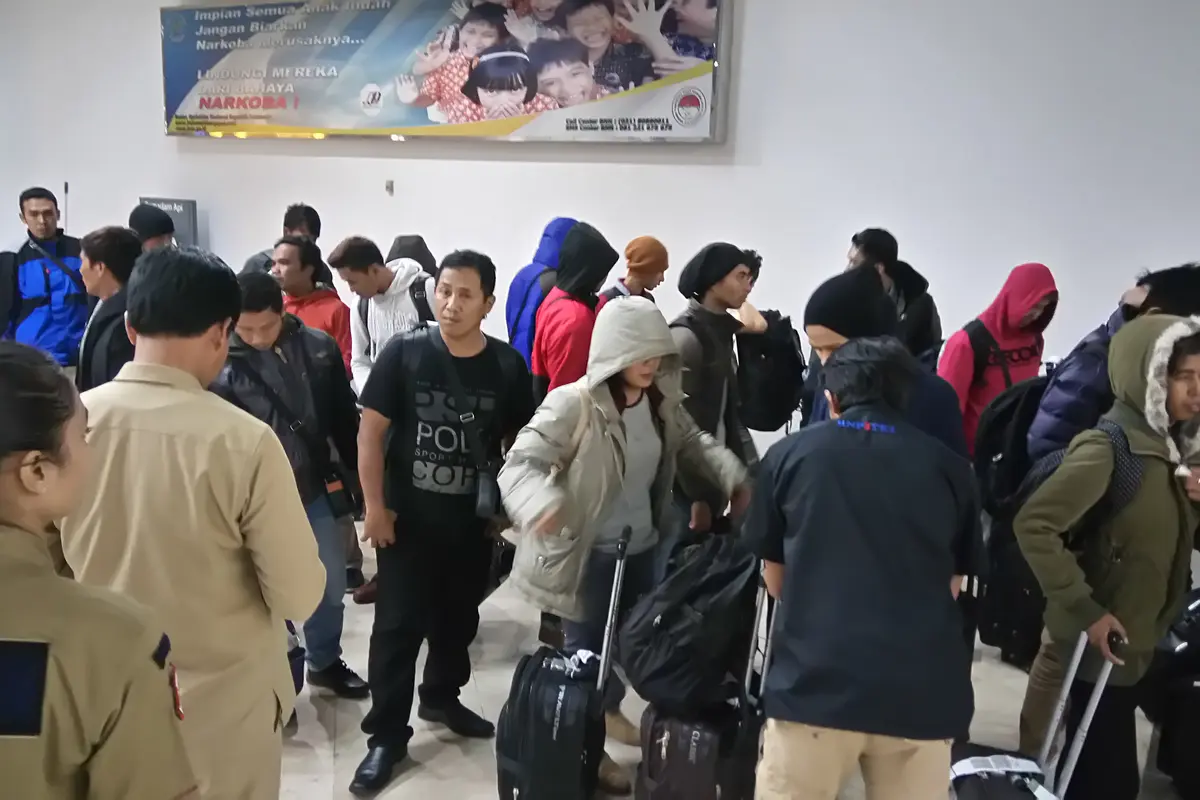 TKI Tiba di Bandara Soetta