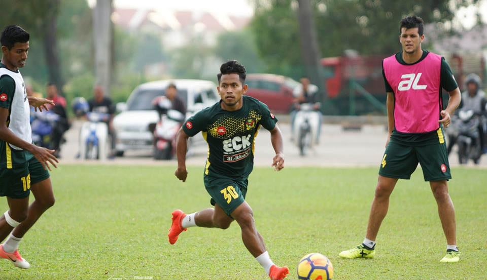 Andik Vermansah dalam sesi latihan Kedah FA di Stadion Sultan Abdul Halim, Senin (19/2/2018). (Bola.com/Dok. Facebook Kedah FA)