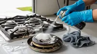 5 Cara Membersihkan Kerak di Kompor Gas Agar Kinclong Kembali dan Aman Digunakan, Efektif