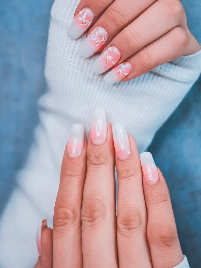 Milky White Nails