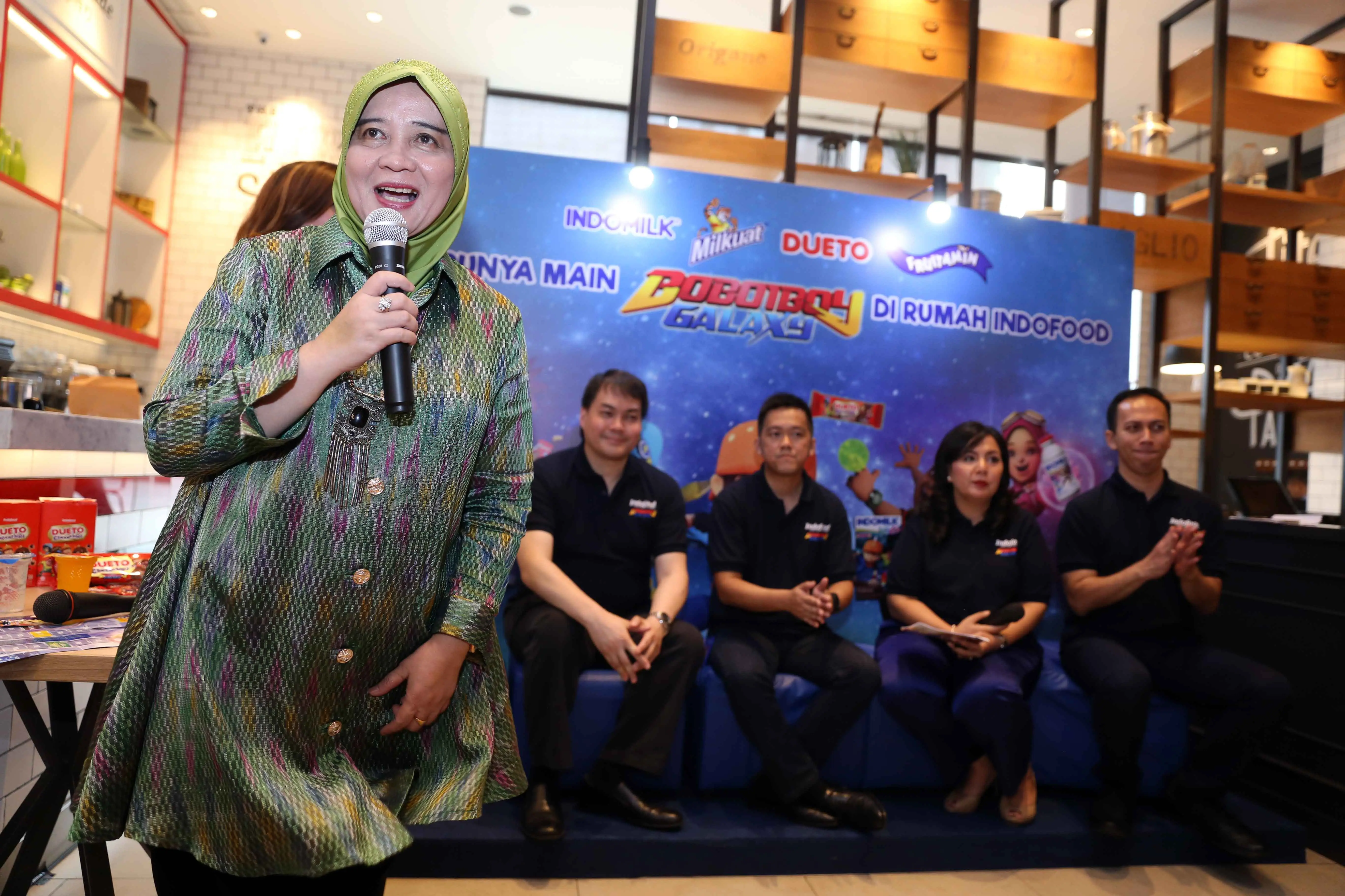 PT Indofood CBP Sukses Makmur Tbk menjalin kerja sama dengan Boboiboy. (Foto: Nurwahyunan/Bintang.com).