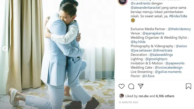 Vincent Verhaag - El Barack, putra Jessica Iskandar (Foto: Instagram/@thebridestory)