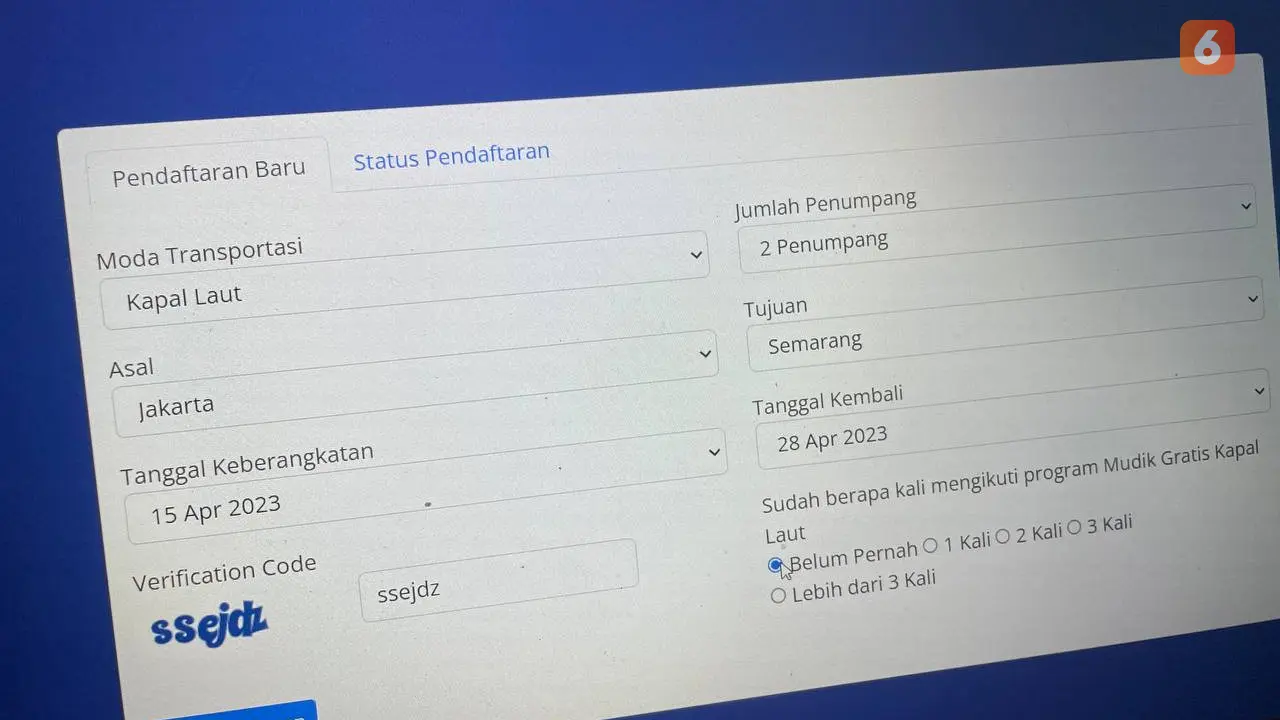 Pendaftaran Mudik Gratis Kapal Laut 2023 Kemenhub