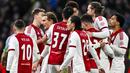 Pada pertandingan tersebut Ajax berhasil menang besar dengan skor 4-1 atas Fortuna Sittard. (AFP/ANP/Olaf Kraak)