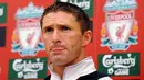 New Liverpool signing Robbie Keane gives a press conference at the club&#039;s Melwood training complex, in Liverpool, north-west England, on July 29, 2008. AFP PHOTO / ANDREW YATES