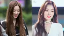 Rambut Irene Red Velvet sangat berantakan saat belum ditata oleh hair stylist. Akan tetapi, ia terlihat sangat menawan saat rambutnya sudah ditata hair stylist. (Foto: koreaboo.com)