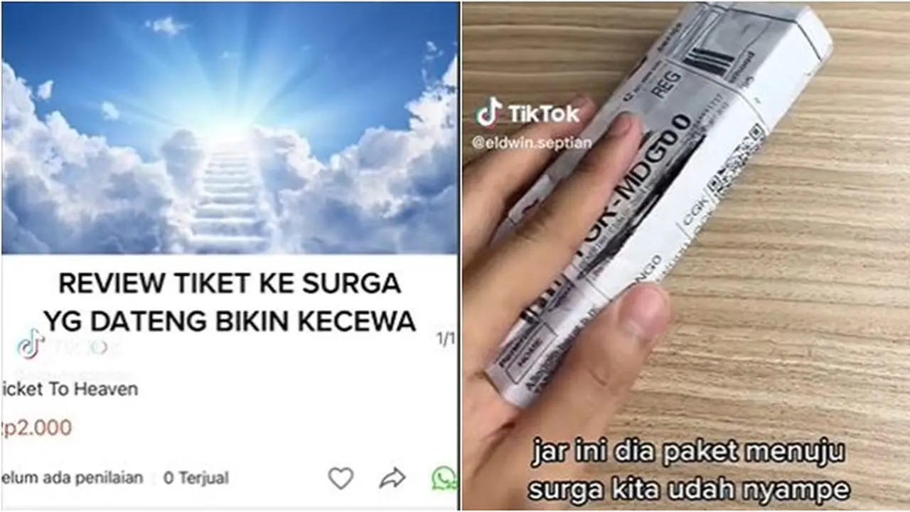 Pria Ini Beli 'Tiket ke Surga' dari Toko Online Rp2.000, Isinya Bikin Ketawa