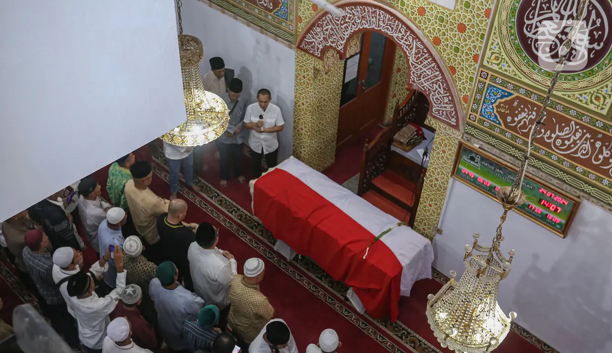 Hamzah Haz wafat pada Rabu pagi sekitar pukul 09.30 WIB pada usia 84 tahun. (Liputan6.com/Angga Yuniar)