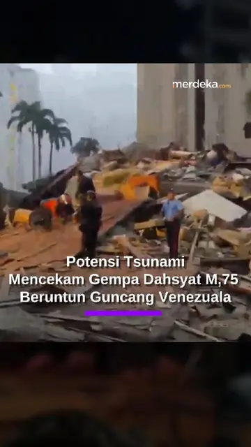 Gempa Dahsyat M7,1 & M7,5 Beruntun Guncang Venezuela, Bangunan Ambruk & Potensi Tsunami