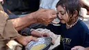 Sedikitnya 30 persen dari 2,1 juta penduduk Gaza hidup tanpa makan sekali sehari. (Omar AL-QATTAA/AFP)