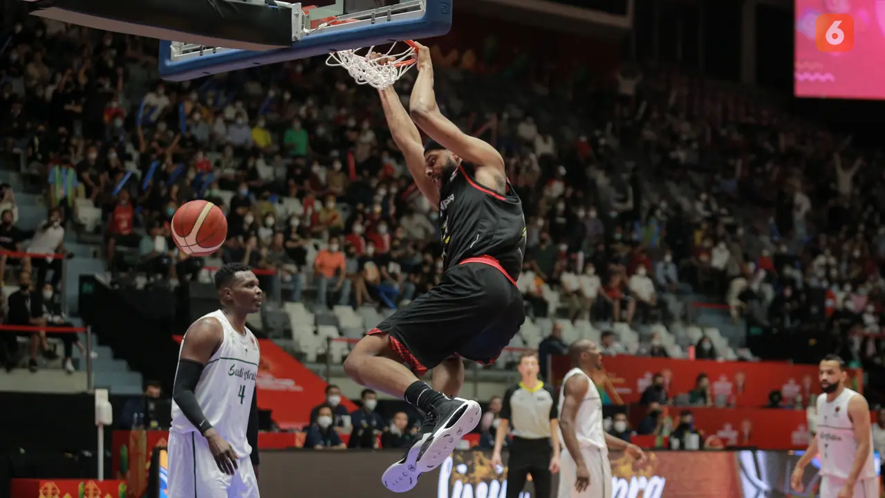 Foto: Aksi-aksi Memukau Marques Bolden Saat Bawa Timnas Basket Indonesia Tenggelamkan Arab Saudi di FIBA Asia Cup 2022