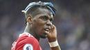 Paul Pogba - Pemain nyentrik ini tak cukup berdaya untuk memenangkan duel di lini tengah melawan gelandang-gelandang The Foxes. Pria asal Prancis itu terlihat kesulitan mengembangkan permainan sehingga tak mampu berkontribusi maksimal untuk lini serang MU. (AP/Rui Viera)