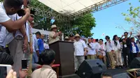 Capres Prabowo Subianto berkampanye di Manado. (Liputan6.com/Yoseph Ikanubun)