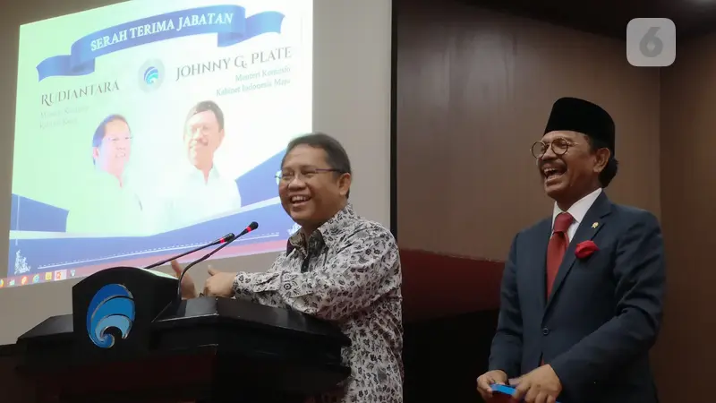 Rudiantara Resmi Serahkan Jabatan Menkominfo ke Johnny G. Plate