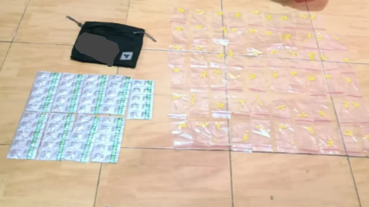Barang bukti peredaran obat keras (Istimewa)