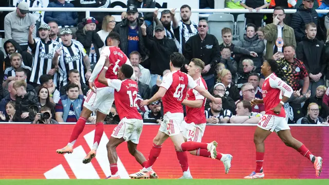 Foto: Epic Comeback Arsenal di Markas Newcastle, The Gunners Naik ke Posisi 2 Liga Inggris