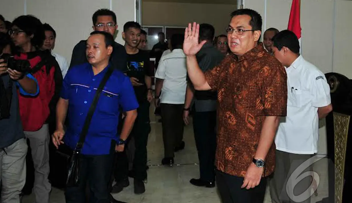 Dalam keterangannya, Helmi meminta agar KPK segera menindak tegas jika jajarannya terbukti melanggar hukum (Liputan6.com/ Johan Tallo) 