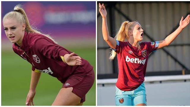 7 Aksi Alisha Lehmann Di Lapangan Pemain West Ham United Yang Mirip Barbie Hot Liputan6 Com