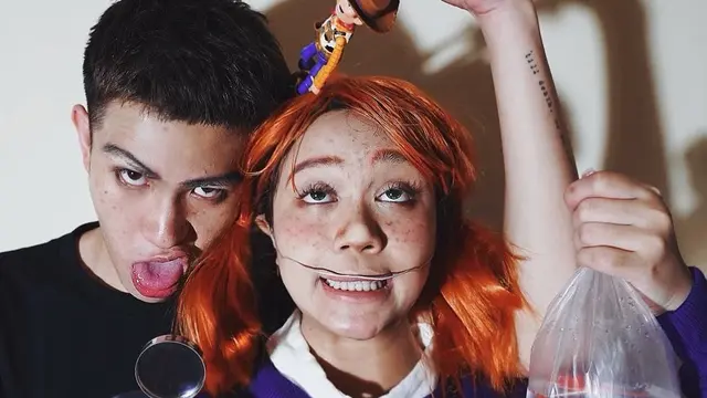 6 Potret Kompak Brisia Jodie dan Julian Jacob Tiru Tokoh Antagonis Film Kartun