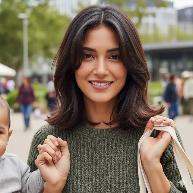 Bob With Long Curtain Bangs