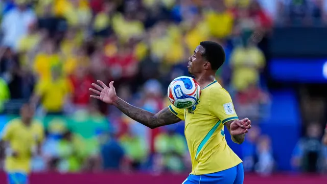 Gabriel Magalhaes di laga Brasil vs Maroko di matchday 1 Grup C Piala Dunia 2026 di New York New Jersey Stadium, East Rutherford, Amerika Serikat, Minggu (14/6/2026).