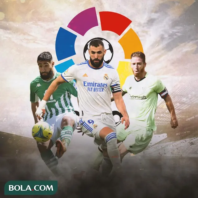 La Liga - Nabil Fekir, Karim Benzema, Iker Muniain