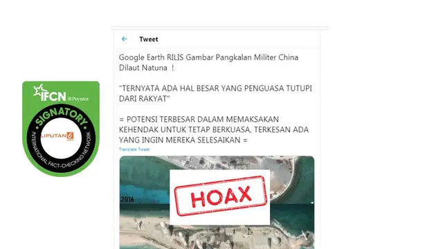 Cek Fakta Pangkalan Militer China di Laut Natuna