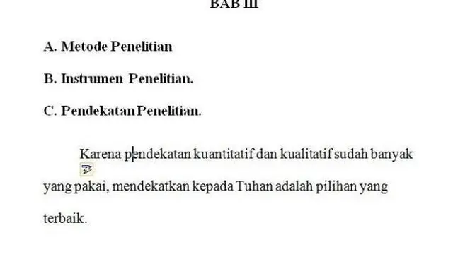 6 Tulisan di Bab 3 Skripsi Ini Bikin Tepuk Jidat, Kehabisan Ide
