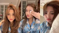 Momen Fuji tidak ingin hapus makeup. (credit:instagram.com/fuji_an)