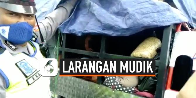 VIDEO: Aksi Nekat Pemudik, Sembunyi di Tumpukan Kerupuk