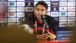 Menghadapi Bahrain di Stadion Utama Gelora Bung Karno, Jakarta, Timnas Indonesia optimistis meraih poin penuh. (Liputan6.com/Angga Yuniar)