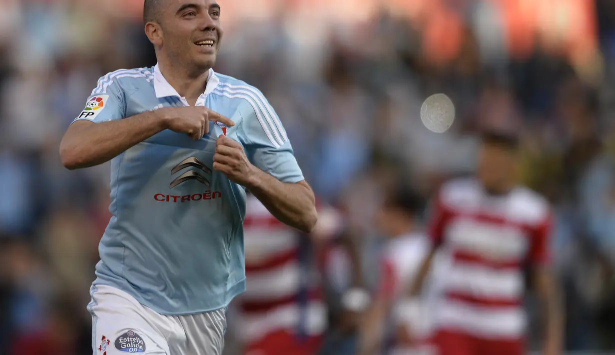 4. Iago Aspas (Celta Vigo) - 10 gol dan 2 assist (AFP/Miguel Riopa)