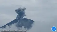Gunung Semeru mengalami erupsi pada Kamis pagi (2/1/2025), pukul 08.51 WIB. (Liputan6.com/ Dok PVMBG)