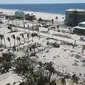 Foto drone menampilkan puing-puing dan bangunan yang rusak dua hari setelah berlalunya Badai Ian di Pantai Fort Myers, Florida, Amerika Serikat, 30 September 2022. Pihak berwenang mengonfirmasi setidaknya satu kematian di Florida - seorang pria berusia 72 tahun di Deltona yang jatuh ke saluran saat menggunakan selang untuk mengeringkan kolam renangnya di tengah hujan lebat, lapor Kantor Sheriff Volusia County. (AP Photo/Rebecca Blackwell)