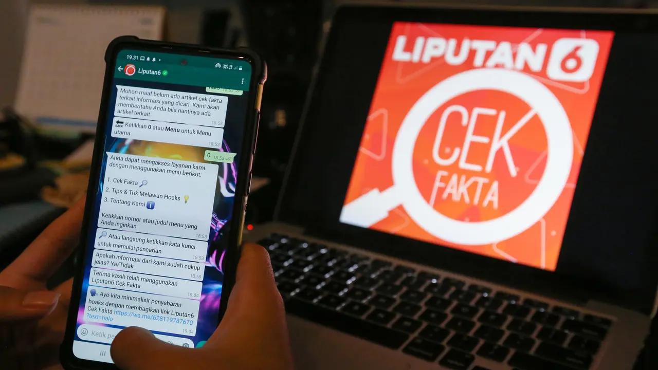 Chatbot WhatsApp Liputan6 Cek Fakta