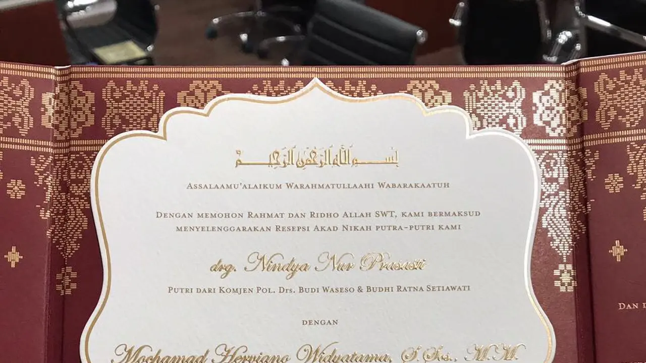 Undangan anak Buwas dan Budi Gunawan 